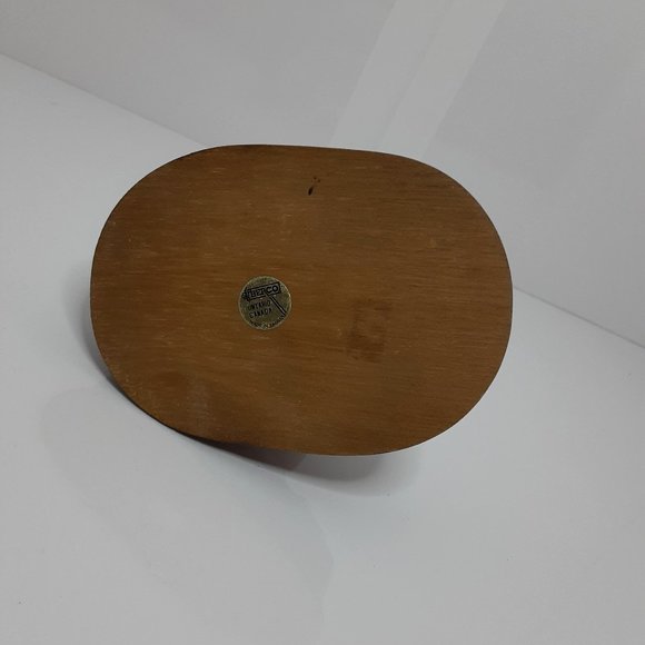 Vintage Davar Leonardo Clown with Ball On Wood Stand Signed - Picture 5 of 5